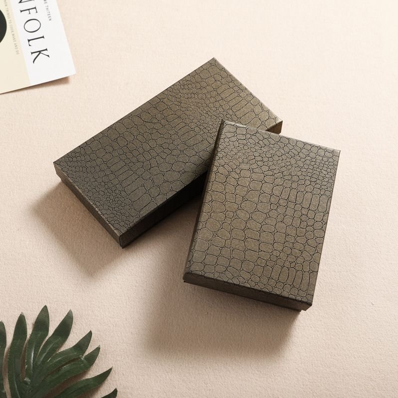 Simple Square Solid Color Wallet Belt Jewelry Packaging Gift Box