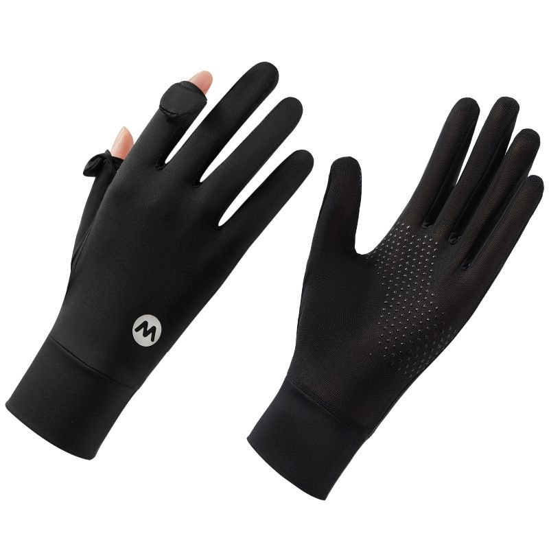 Summer Women Simple Sunscreen Breathable Non-Slip Sports Cycling Gloves