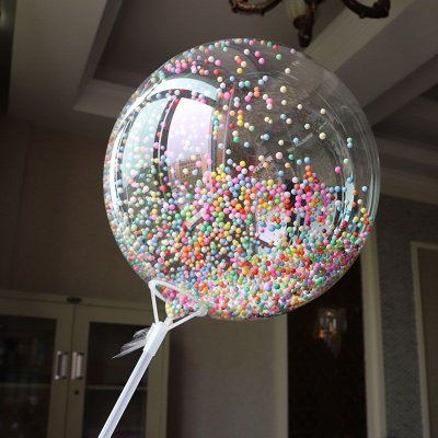 18 Inch Creative Foam Feather Sequins Wave Ball Holiday Party Venue Decoration