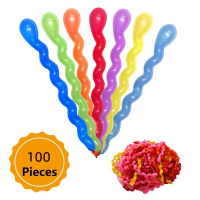 Simple Creative Wedding Party Long Twist Spiral Latex Balloon Decoration 100-Bag