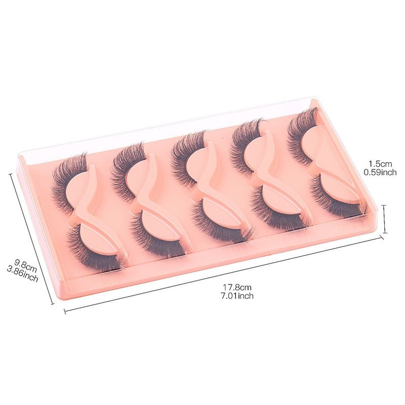 Women Simple Natural Thick 5 Pairs Of False Eyelashes