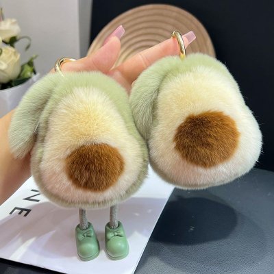 Cute Aocado Plush Doll Keychain