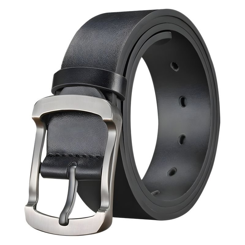 Men Fashion Casual Business Square Pin Buckle PU Belt