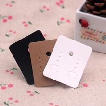 Earring Jewelry Packaging Blank Kraft Paper Card 3.8*4.8cm Jewelry Accessories Cardboard