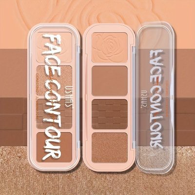 USHAS Women Simple Non-Easy To Faint Four-Color Cosmetic Concealer Powder Cake