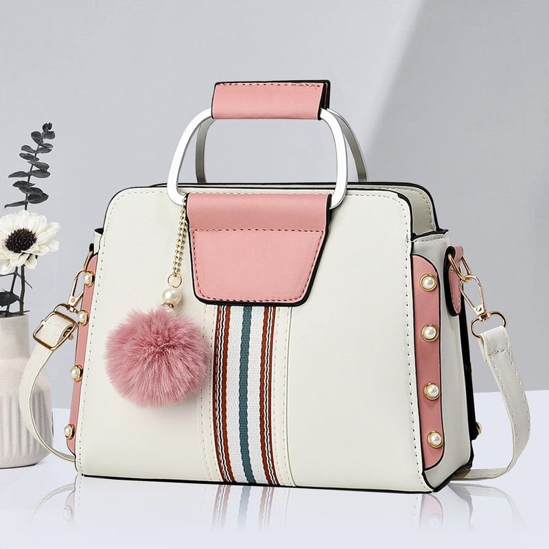 Women Fashion Large Capacity Stitching Handbag