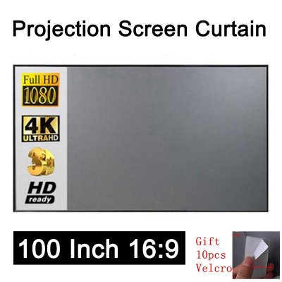 100 Inch High-Definition Portable Projection Screen