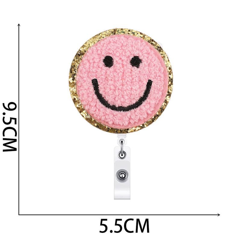 Smiley Flower Shell Embroidered Cloth Sticker Hot-Melt Adhesive Chenille Patch