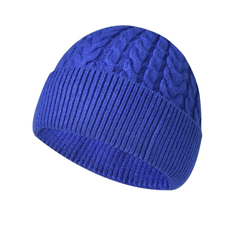 Unisex Solid Color Winter Thick Warm Knitted Hat Custom