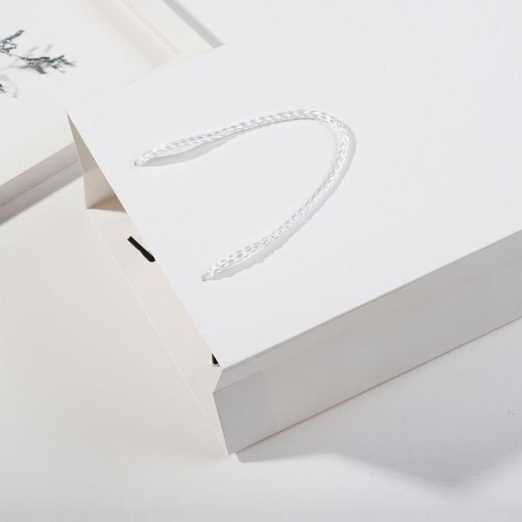 Simple Solid Color Paper Bag Portable Packaging Bag