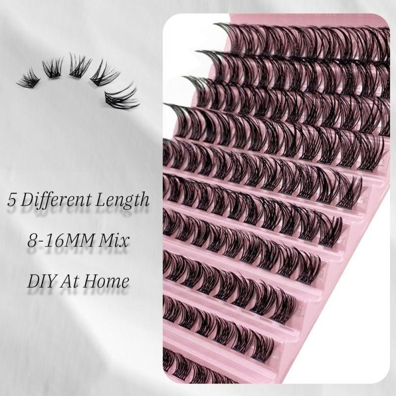 Women Simple Curly Segmented Self-Grafting False Eyelashes