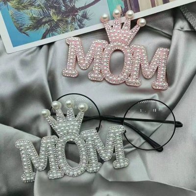 Mom Mother'S Day Cake Decor Pearl Queen Mom Plug-In