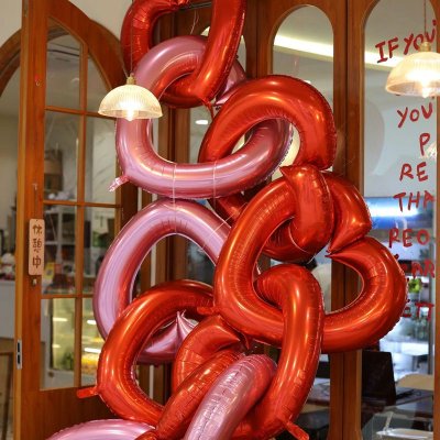 40 Inch Hollow Big Love Heart Aluminum Balloon Valentine'S Day Decoration Balloon