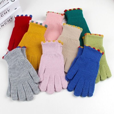 Autumn Winter Women Fashion Solid Color Touch Screen Warm Cold-Proof Gloves