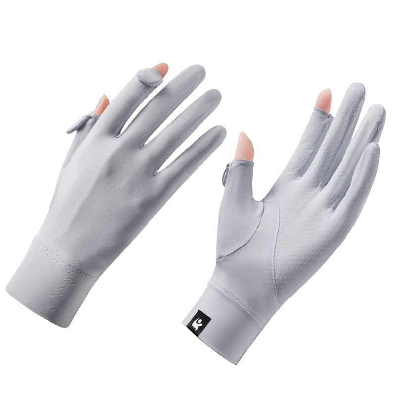 Summer Women Simple Sunscreen Breathable Non-Slip Sports Cycling Gloves