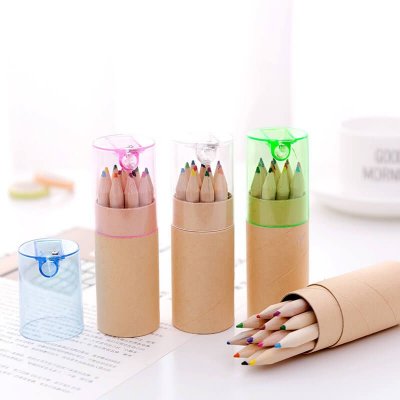 Creativity Canister Packaging 12 Colors Pencils