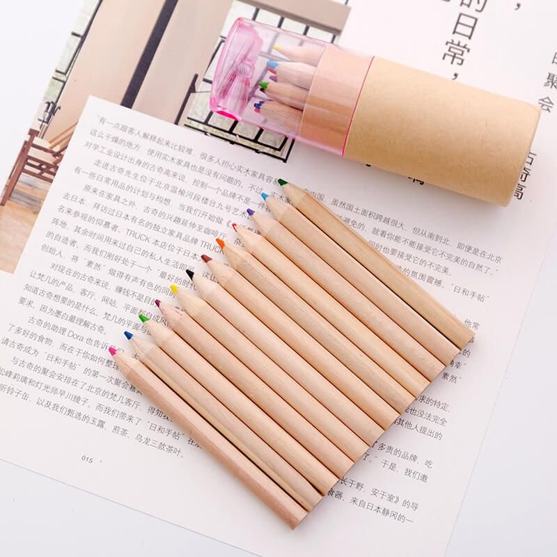 Creativity Canister Packaging 12 Colors Pencils