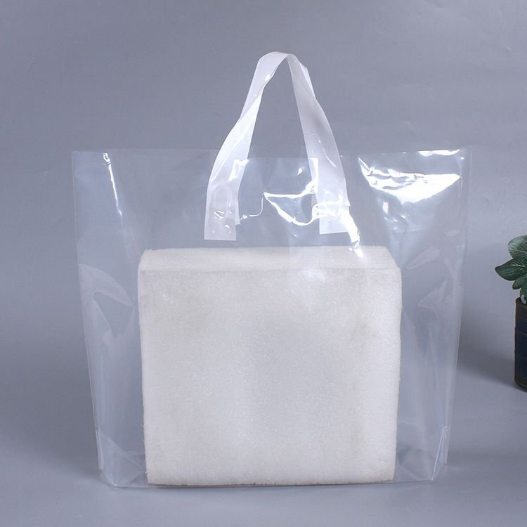 Fashion Solid Color Large Capacity Clothing Packaging Plastic Shopping Bag