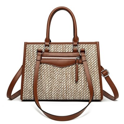 Casual Woven Large Capacity Handbag