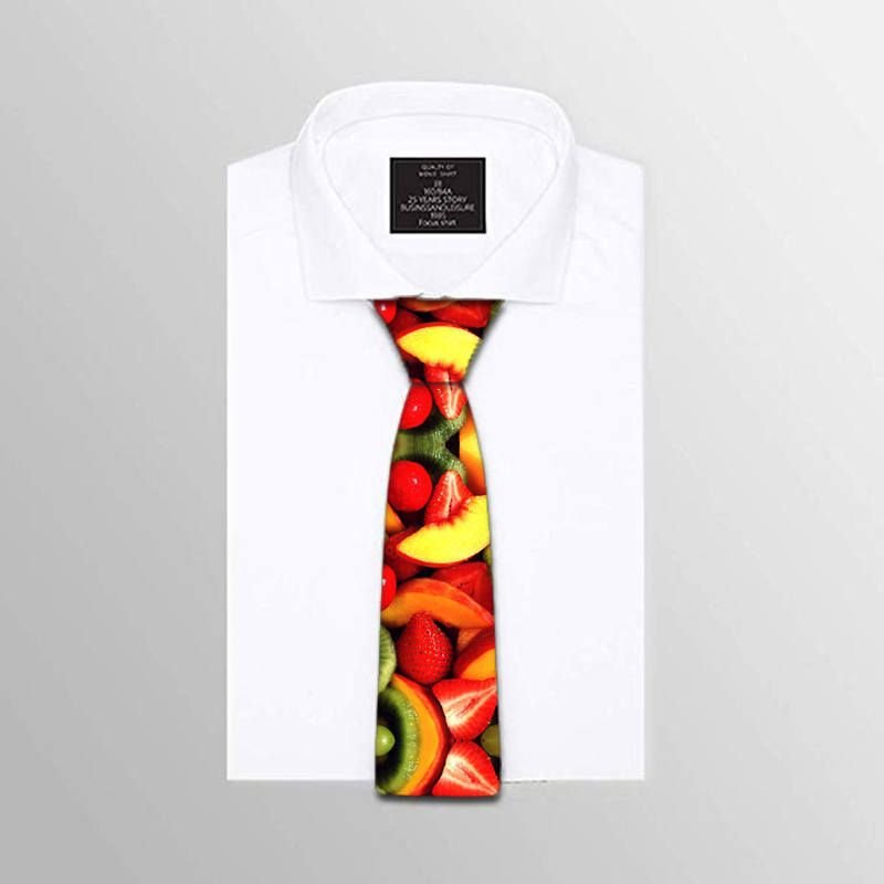 Men Fashion Cartoon Digital Printing Business Tie