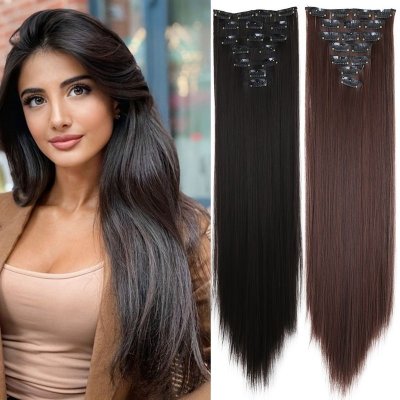 Women Fashion Long Straight Hair Wig Hair Twig