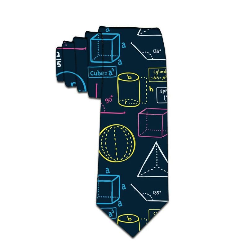 Men Fashion Cartoon Digital Printing Business Tie