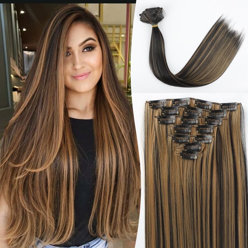 Women Fashion Long Straight Hair Wig Hair Twig