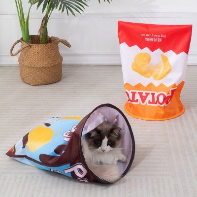 Pet Supplies Folding Ring Paper Cat Tunnel Self-Hei Toy