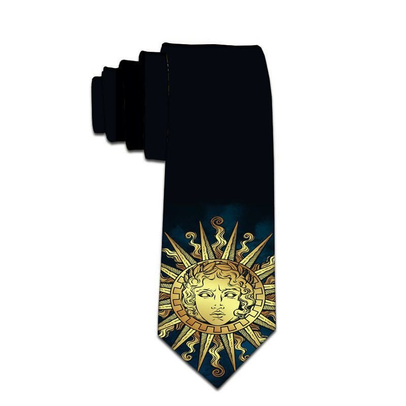 Men Fashion Cartoon Digital Printing Business Tie