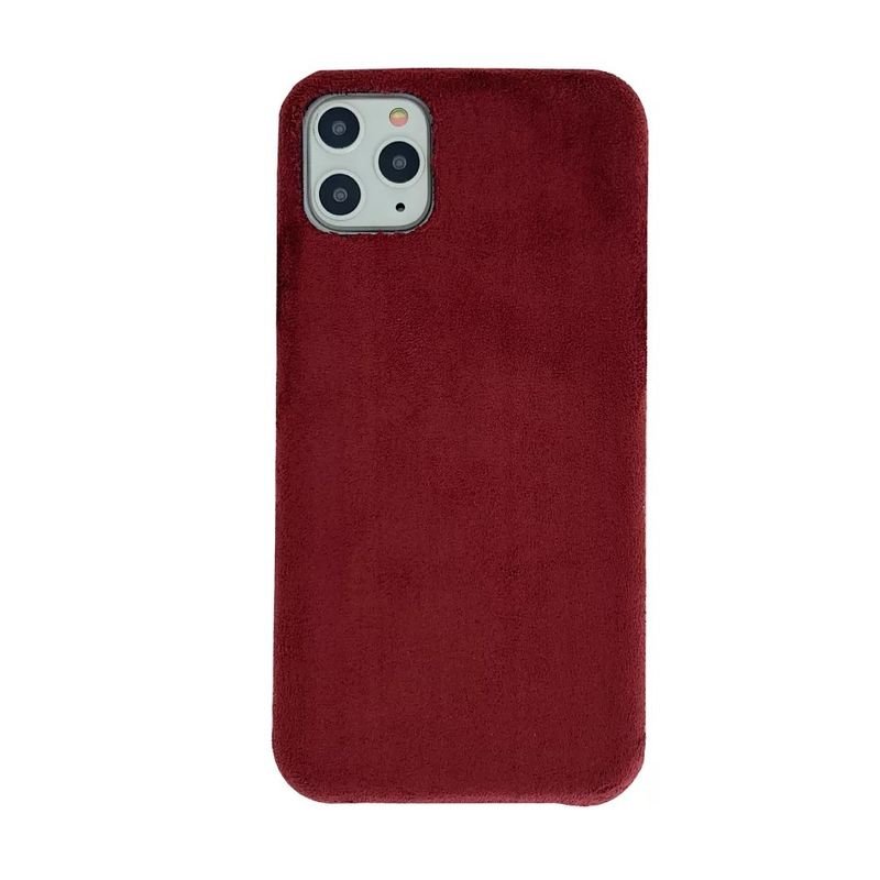 Winter Iphone16 Phone Case Solid Color Plush Cover