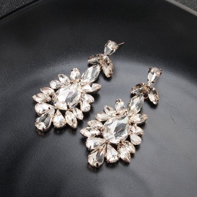 Exaggerated Fashion Rhinestone Alloy Earrings