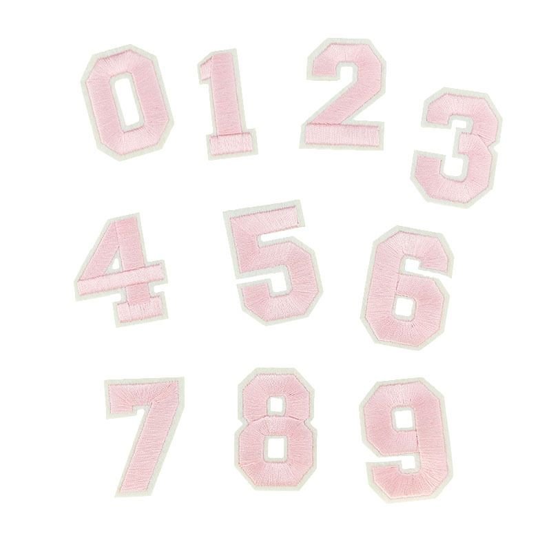 Iron Hot Melt Adhesive Computer Embroidery Label Multicolor 26 Letters Accessories