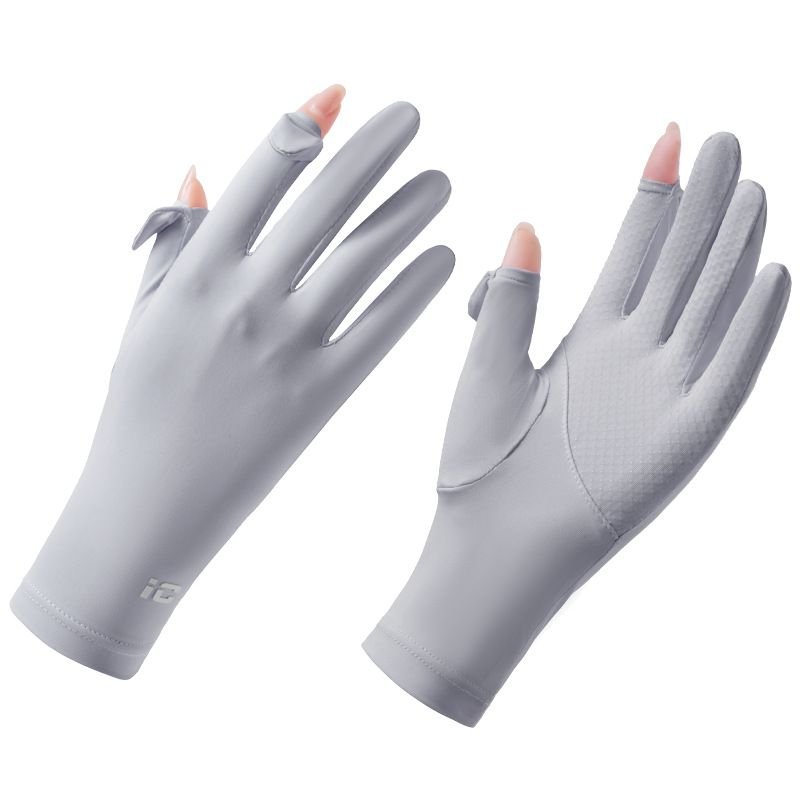 Summer Women Simple Sunscreen Breathable Non-Slip Sports Cycling Gloves