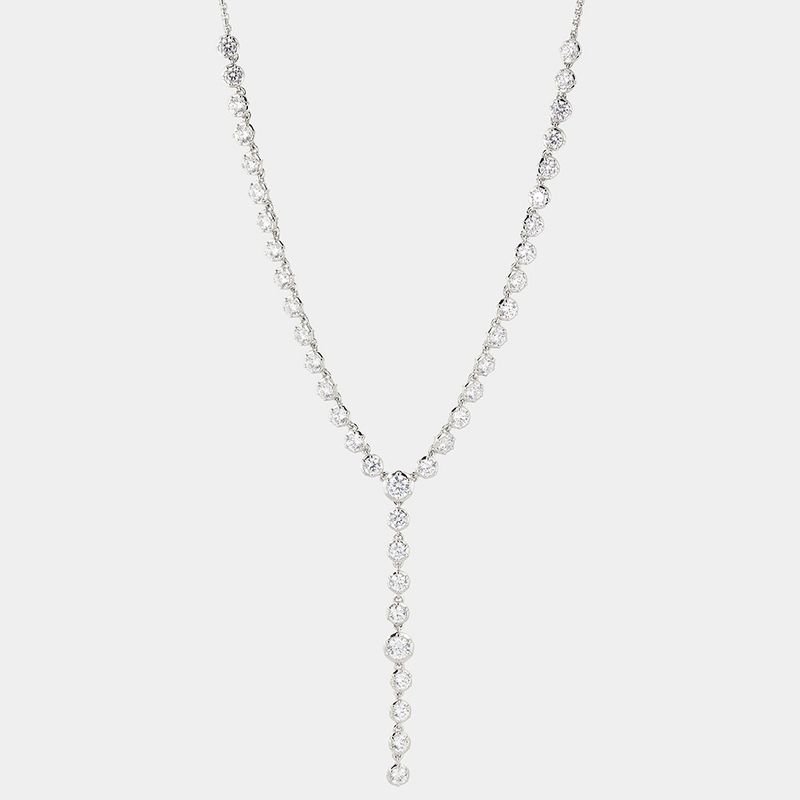 Women Fashion Simple Diamond Necklace