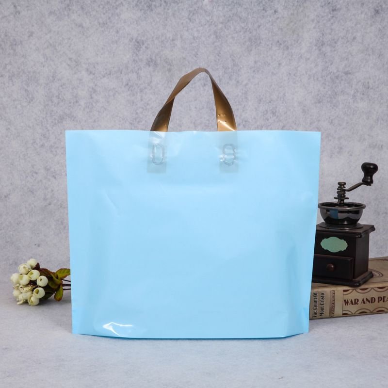 Fashion Solid Color Large Capacity Clothing Packaging Plastic Shopping Bag