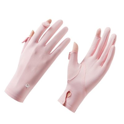 Summer Women Simple Sunscreen Breathable Non-Slip Sports Cycling Gloves