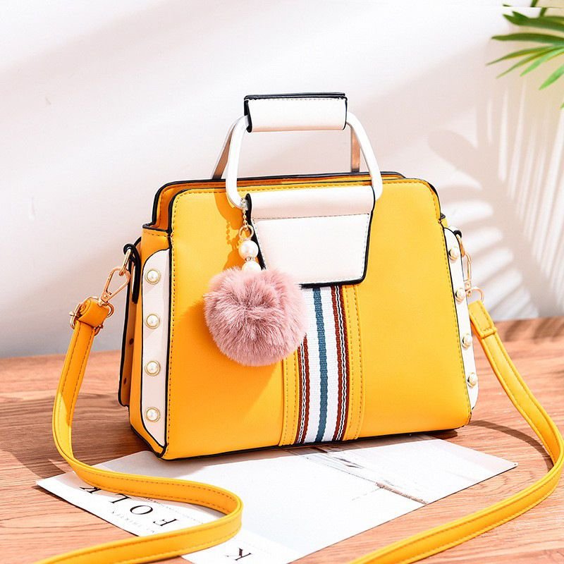 Women Fashion Large Capacity Stitching Handbag