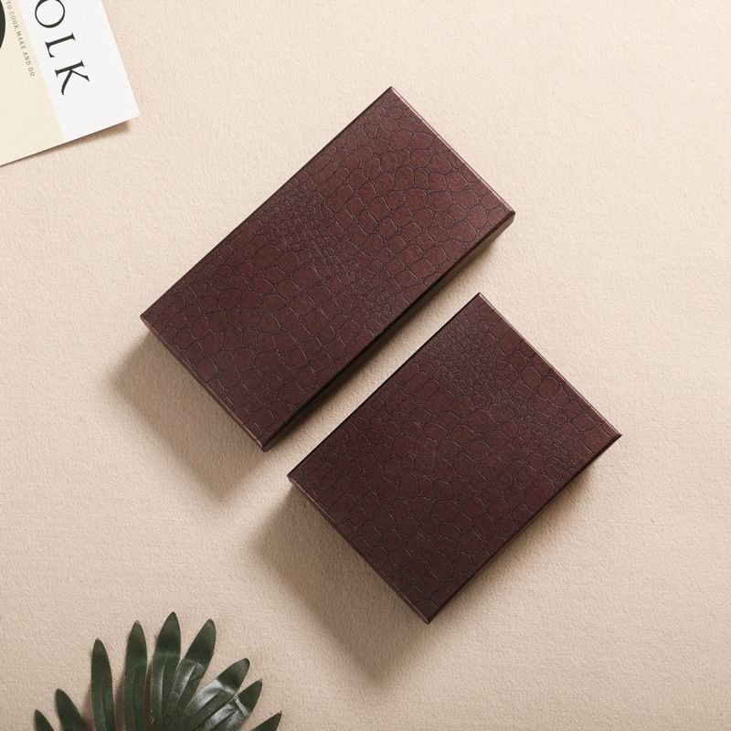 Simple Square Solid Color Wallet Belt Jewelry Packaging Gift Box