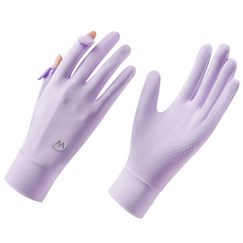 Summer Women Simple Sunscreen Breathable Non-Slip Sports Cycling Gloves