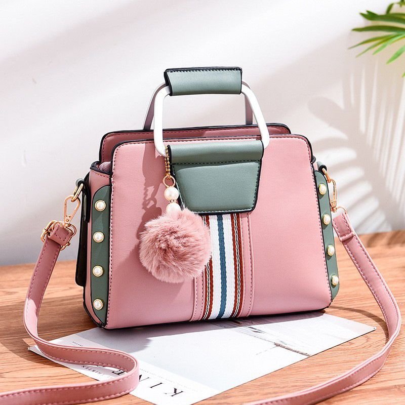 Women Fashion Large Capacity Stitching Handbag