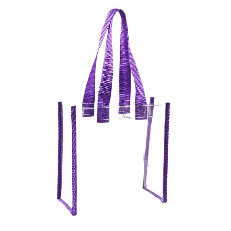 Transparent PVC Portable Plastic Packaging Shopping Bag