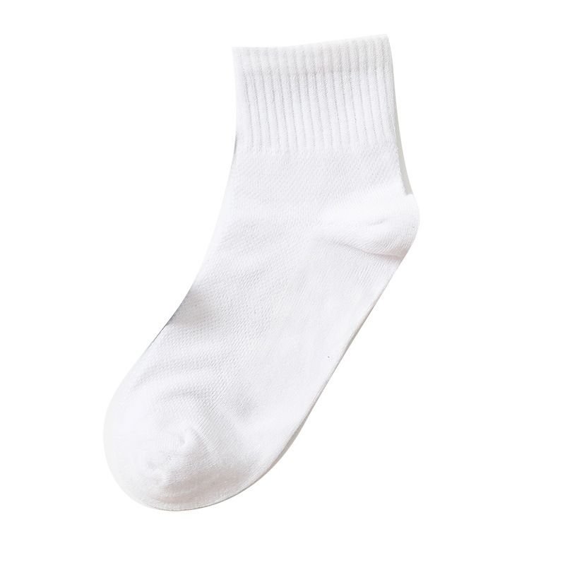 98 Cotton Boys Girls Summer Thin Seamless Breathable Sweat Absorbing Solid Color Custom Quarter Socks